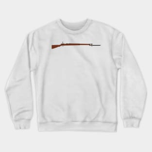 Arisaka Type 30 rifle Arisaka with bayonet historical 1897 Imperial Japanese Army standard service rifle Crewneck Sweatshirt